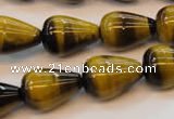 CTE610 15.5 inches 15*20mm teardrop yellow tiger eye beads wholesale