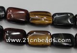 CTE64 15.5 inches 13*18mm rectangle mixed tiger eye gemstone beads