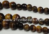 CTE759 15.5 inches 6mm – 14mm faceted round yellow tiger eye beads