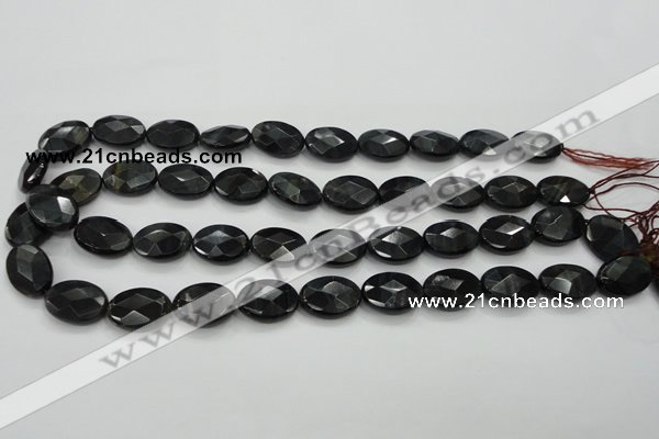 CTE77 15.5 inches 13*18mm faceted oval blue tiger eye gemstone beads