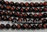 CTE83 15.5 inches 6mm round red tiger eye gemstone beads