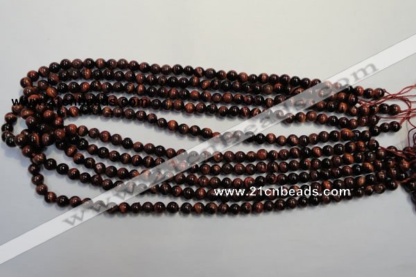 CTE83 15.5 inches 6mm round red tiger eye gemstone beads