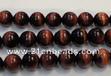 CTE84 15.5 inches 8mm round red tiger eye gemstone beads