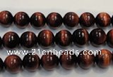 CTE84 15.5 inches 8mm round red tiger eye gemstone beads