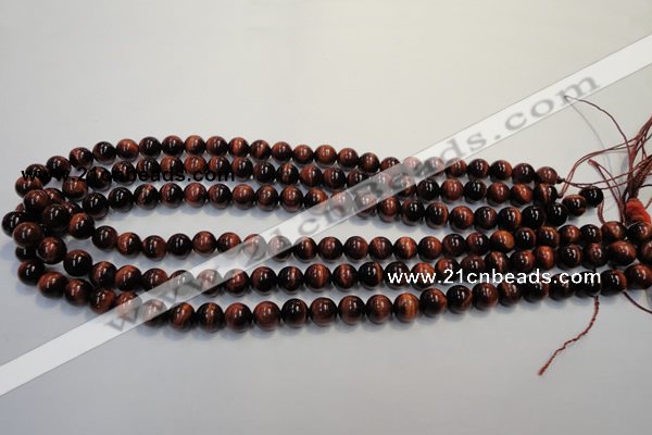 CTE84 15.5 inches 8mm round red tiger eye gemstone beads