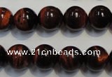 CTE86 15.5 inches 12mm round red tiger eye gemstone beads