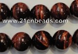 CTE87 15.5 inches 14mm round red tiger eye gemstone beads