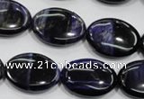 CTE954 15.5 inches 15*20mm oval dyed blue tiger eye beads wholesale