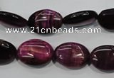 CTE995 15.5 inches 13*18mm oval dyed red tiger eye beads wholesale