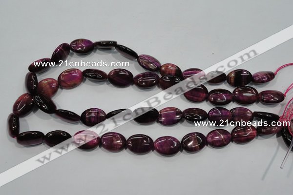 CTE996 15.5 inches 15*20mm oval dyed red tiger eye beads wholesale