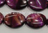 CTE997 15.5 inches 18*25mm oval dyed red tiger eye beads wholesale