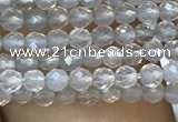 CTG1001 15.5 inches 2mm faceted round tiny grey agate beads