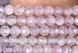 CTG1023 15.5 inches 2mm faceted round tiny lavender amethyst beads