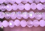 CTG1028 15.5 inches 2mm faceted round tiny white moonstone beads