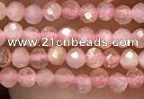 CTG1031 15.5 inches 2mm faceted round tiny moonstone beads