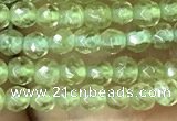 CTG1047 15.5 inches 2mm faceted round tiny peridot gemstone beads