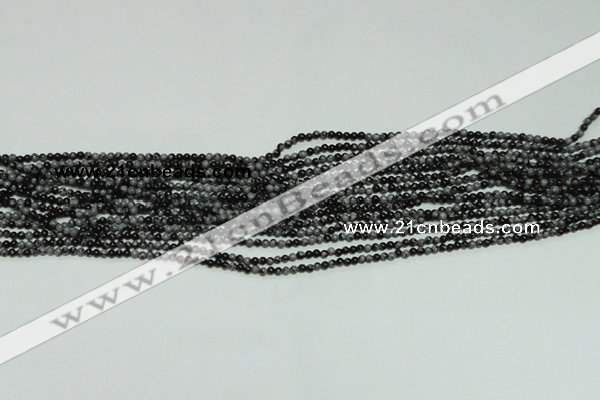 CTG106 15.5 inches 2mm round tiny snowflake obsidian beads wholesale
