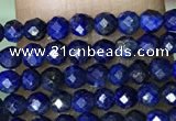 CTG1074 15.5 inches 2mm faceted round tiny dyed lapis lazuli  beads