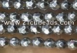 CTG1084 15.5 inches 2mm faceted round tiny hematite beads