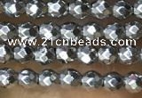 CTG1084 15.5 inches 2mm faceted round tiny hematite beads