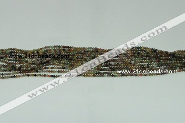 CTG109 15.5 inches 2mm round tiny Indian agate beads wholesale