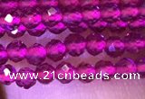 CTG1095 15.5 inches 2mm faceted round tiny quartz glass beads