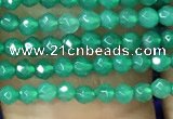 CTG1096 15.5 inches 2mm faceted round tiny quartz glass beads