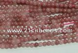 CTG110 15.5 inches 2mm round tiny rhodochrosite gemstone beads wholesale