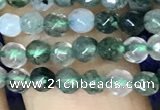 CTG1115 15.5 inches 3mm faceted round tiny moss agate beads