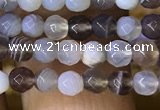 CTG1119 15.5 inches 3mm faceted round tiny Botswana agate beads