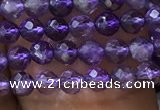 CTG1126 15.5 inches 3mm faceted round tiny amethyst beads