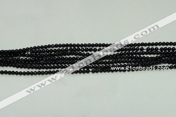 CTG113 15.5 inches 2mm round tiny blue goldstone beads wholesale