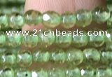 CTG1145 15.5 inches 3mm faceted round tiny peridot gemstone beads