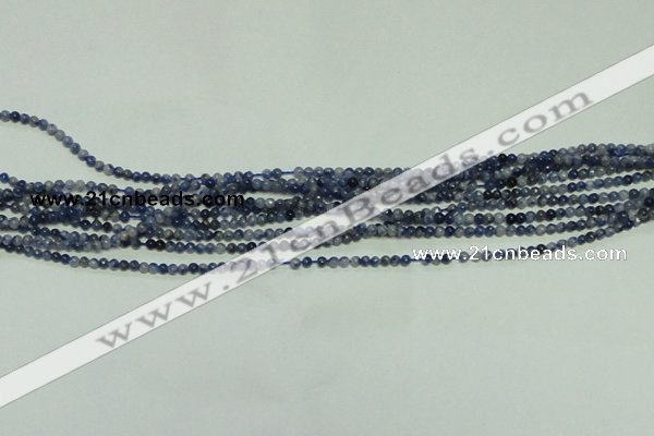 CTG115 15.5 inches 2mm round tiny sodalite gemstone beads wholesale