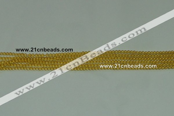 CTG116 15.5 inches 2mm round tiny citrine gemstone beads wholesale