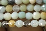 CTG1167 15.5 inches 3mm faceted round tiny amazonite beads