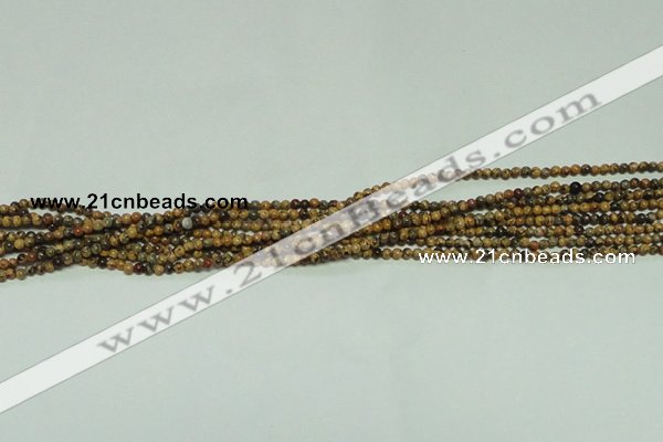 CTG117 15.5 inches 2mm round tiny leopard skin jasper beads wholesale