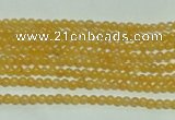 CTG118 15.5 inches 2mm round tiny yellow jade beads wholesale