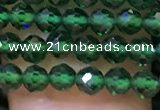 CTG1198 15.5 inches 3mm faceted round tiny quartz glass beads