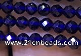 CTG1199 15.5 inches 3mm faceted round tiny quartz glass beads