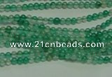 CTG122 15.5 inches 2mm round tiny green agate beads wholesale