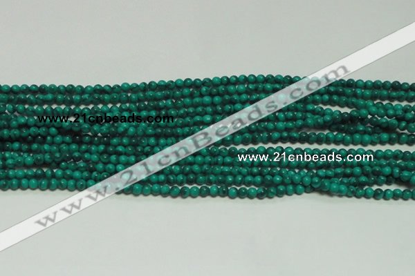 CTG131 15.5 inches 3mm round tiny synthetic malachite beads wholesale