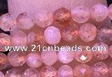 CTG1318 15.5 inches 3mm faceted round golden sunstone beads