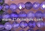 CTG1331 15.5 inches 4mm faceted round iolite beads wholesale