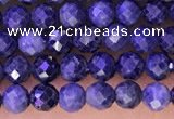 CTG1334 15.5 inches 3mm faceted round sapphire beads wholesale