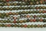 CTG134 15.5 inches 3mm round tiny unakite gemstone beads wholesale