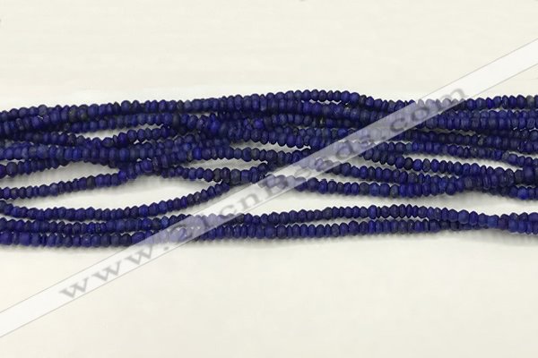 CTG1370 15.5 inches 1*1.5mm rondelle tiny lapis lazuli beads