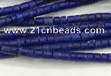 CTG1371 15.5 inches 1*1mm heishi tiny lapis lazuli beads