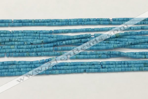 CTG1372 15.5 inches 1.5*2mm heishi tiny blue turquoise beads