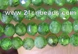 CTG1381 15.5 inches 2mm faceted round tiny diopside quartz beads